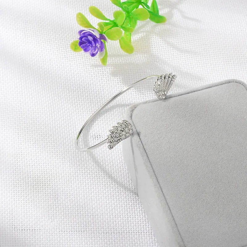 Damenarmband Engelsflügel Silber