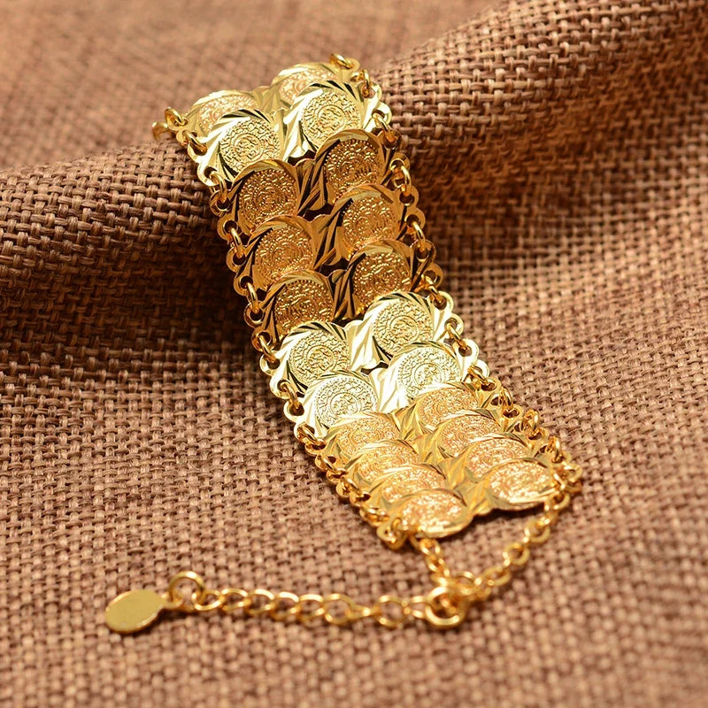 Armband für muslimische arabische Frauen in doppeltem Gold