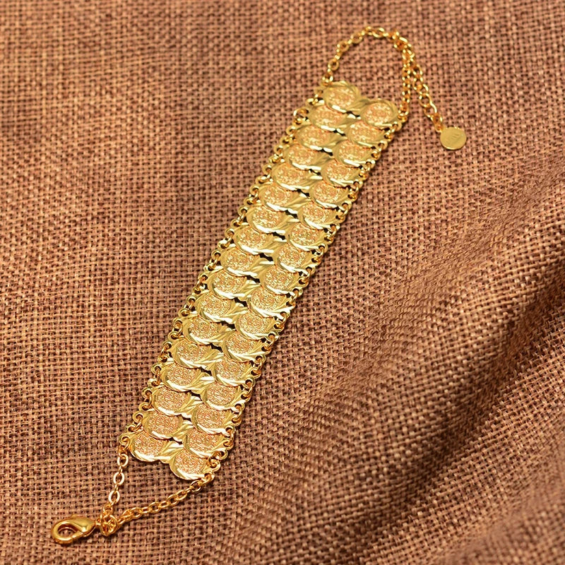 Armband für muslimische arabische Frauen in doppeltem Gold