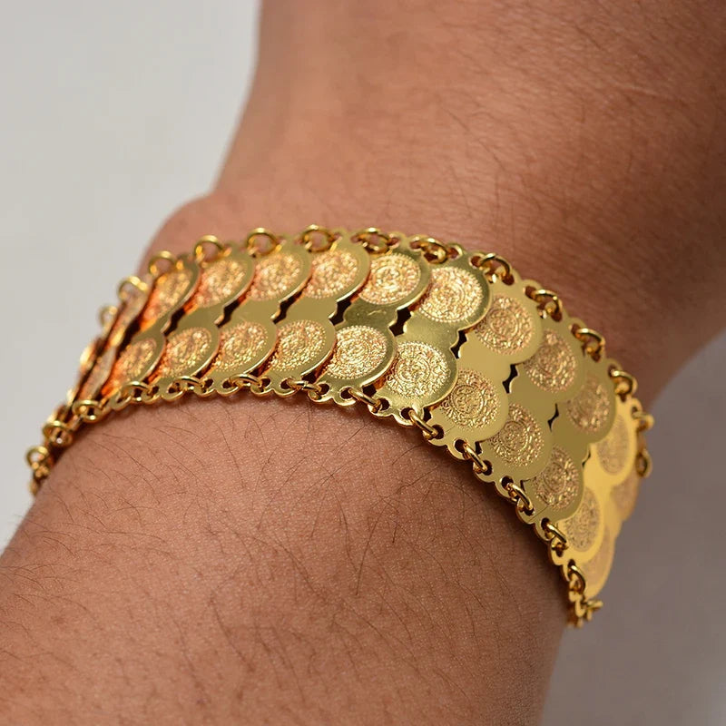 Armband für muslimische arabische Frauen in doppeltem Gold