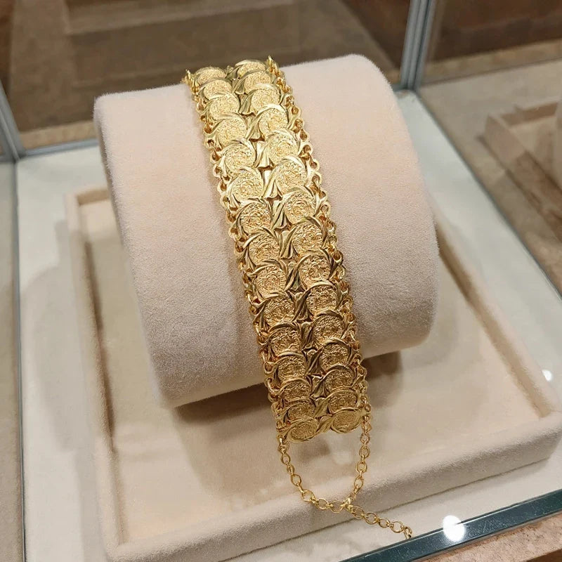 Armband für muslimische arabische Frauen in doppeltem Gold