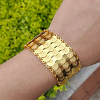 Armband für muslimische arabische Frauen in dreifachem Gold