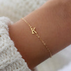 Personalisierbares Armband für Damen mit Initiale Gold k