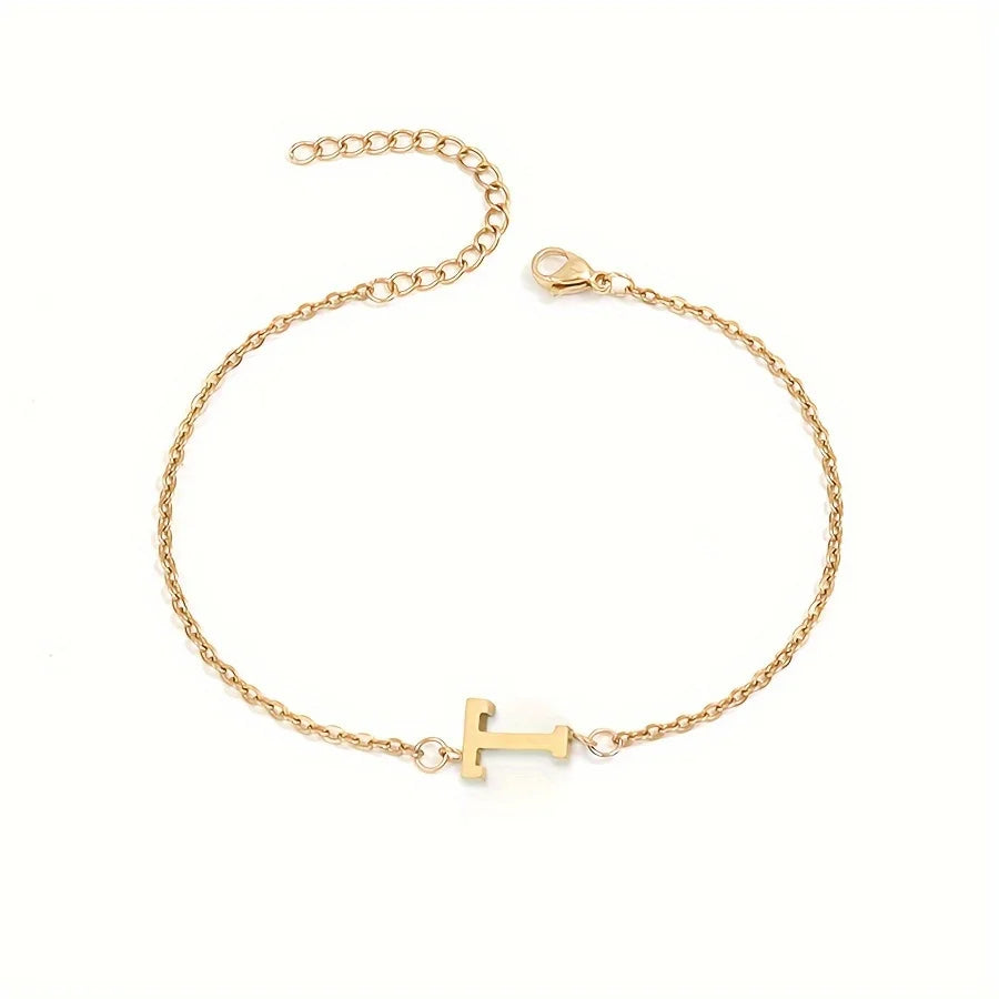 Personalisierbares Armband für Damen mit Initiale Gold t