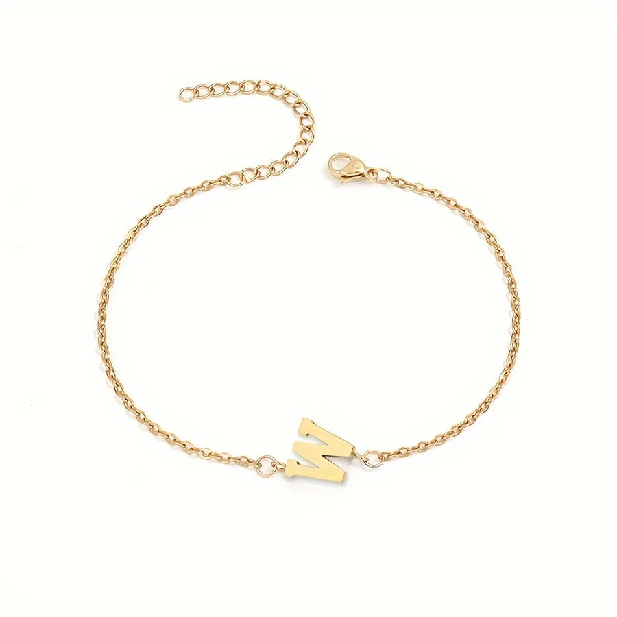 Personalisierbares Armband für Damen mit Initiale Gold w