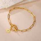 Armband für Damen mit Anhänger des Davidsterns, jüdisches Symbol, Gold