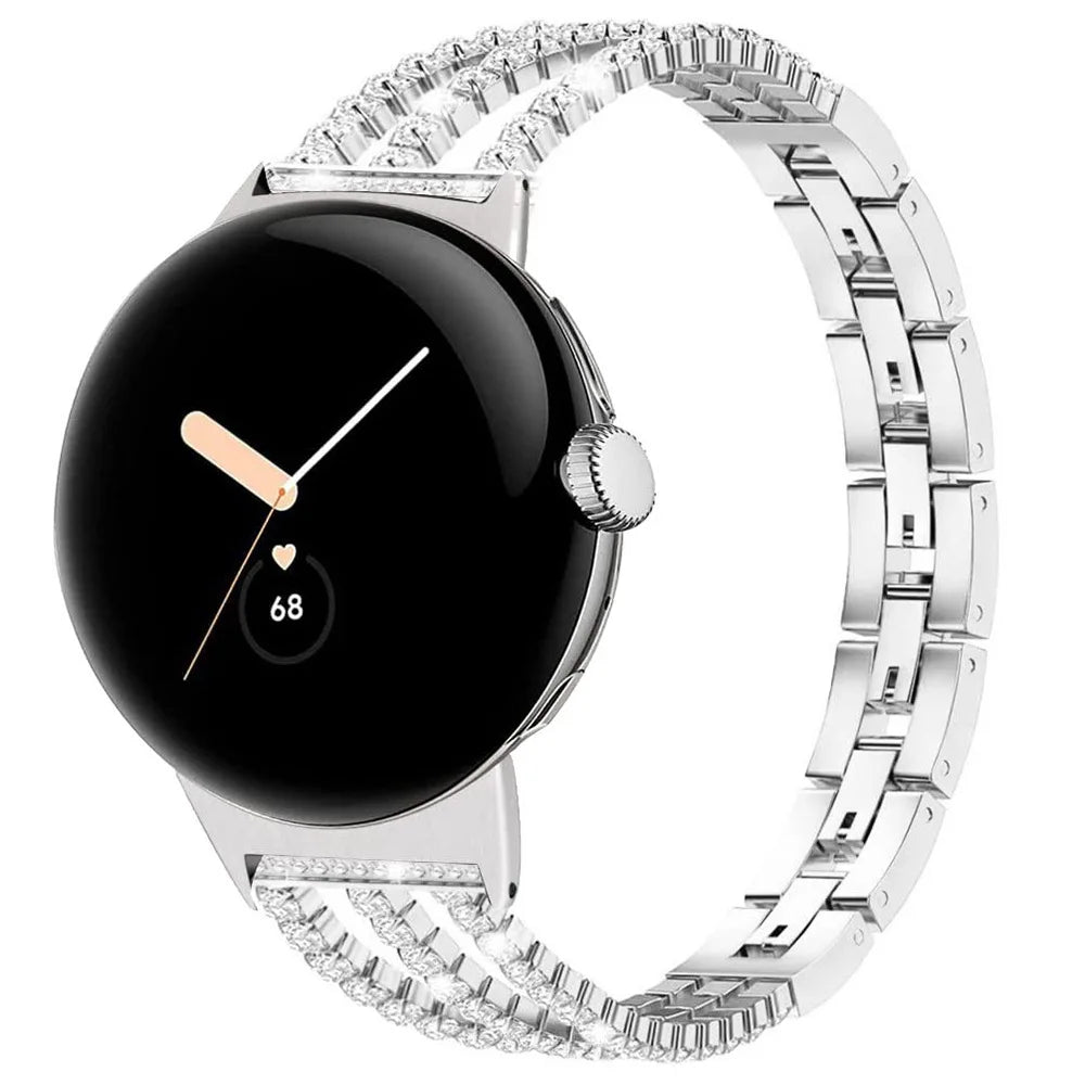 Armband für Frauen Google Pixel Watch 1, 2, 3, 4 41mm 45mm silber