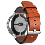 Armband für Google Pixel Watch aus orangefarbenem Leder 1, 2, 3, 41mm 45mm