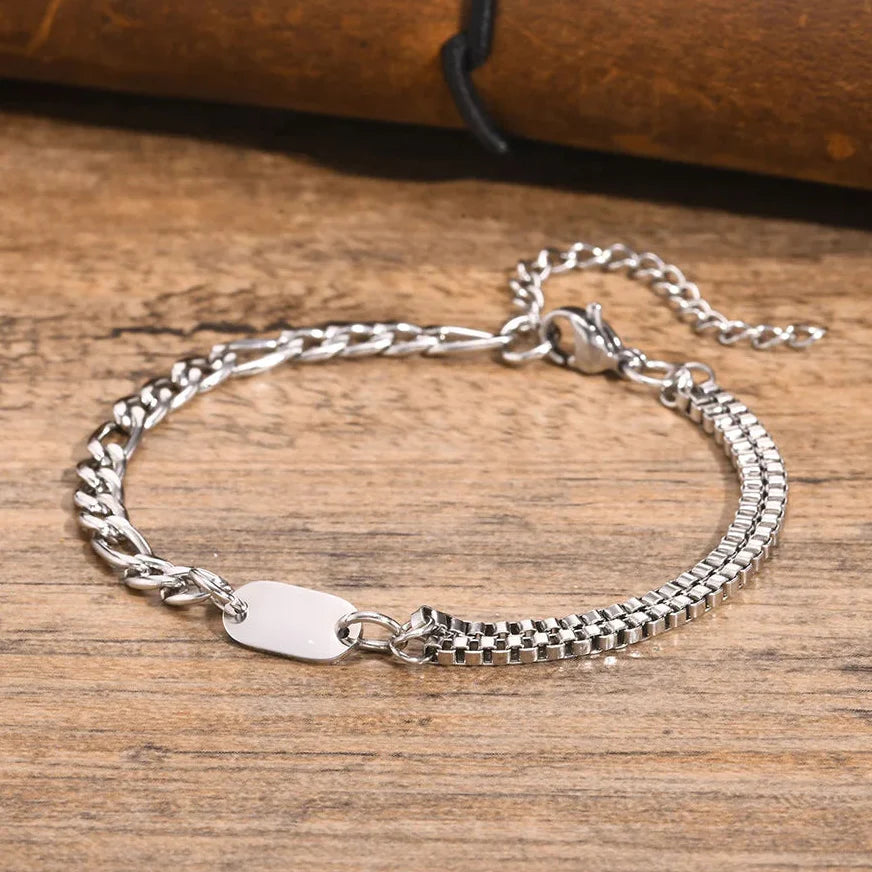Armband für Herren mit Anfangsbuchstaben