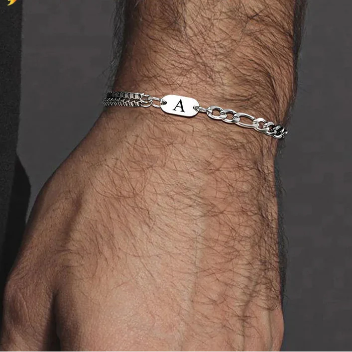 Armband für Herren mit Anfangsbuchstaben a