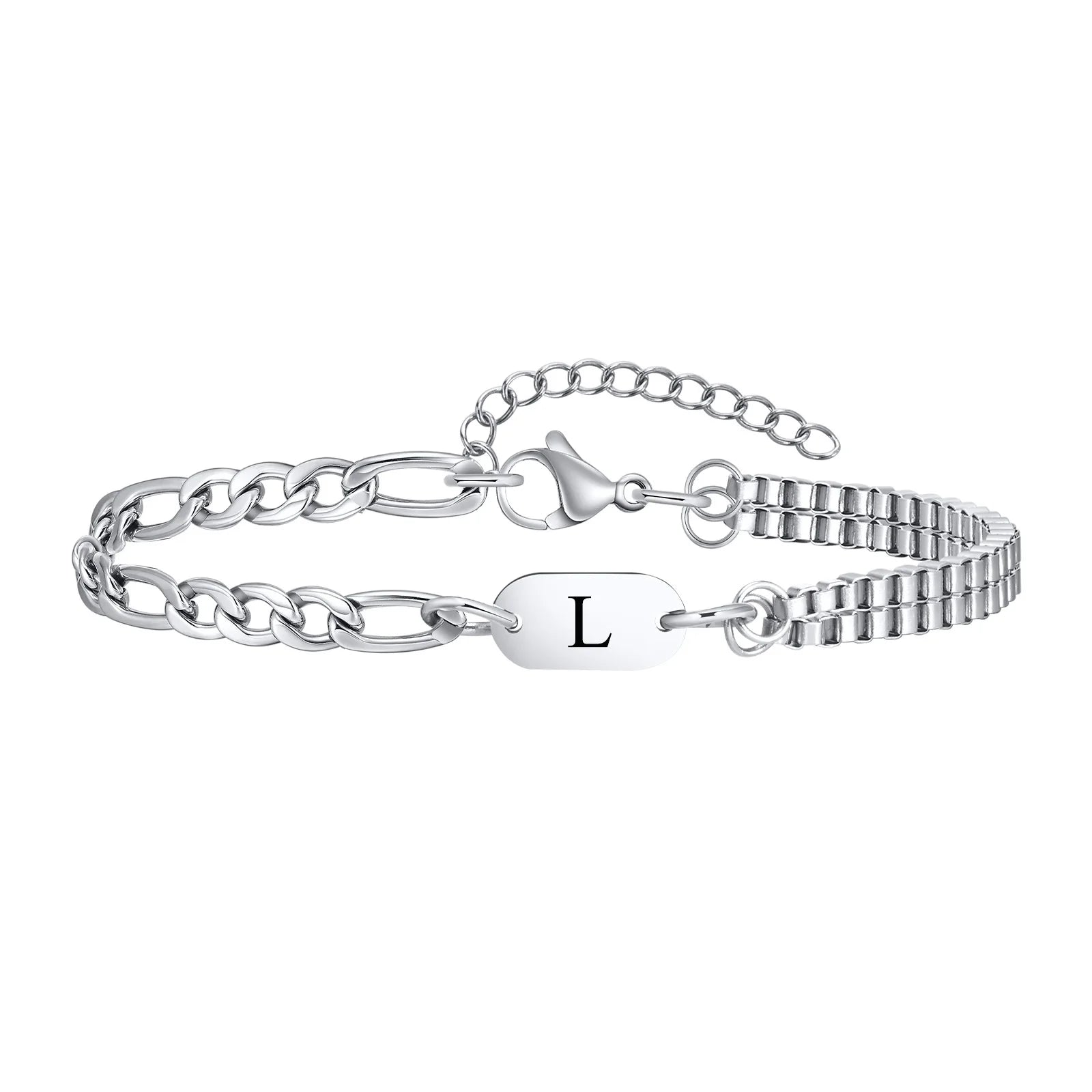 Armband für Herren mit Anfangsbuchstaben l