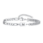 Armband für Herren mit Anfangsbuchstaben m