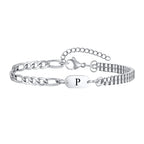 Armband für Herren mit Anfangsbuchstaben p
