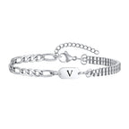 Armband für Herren mit Anfangsbuchstaben v