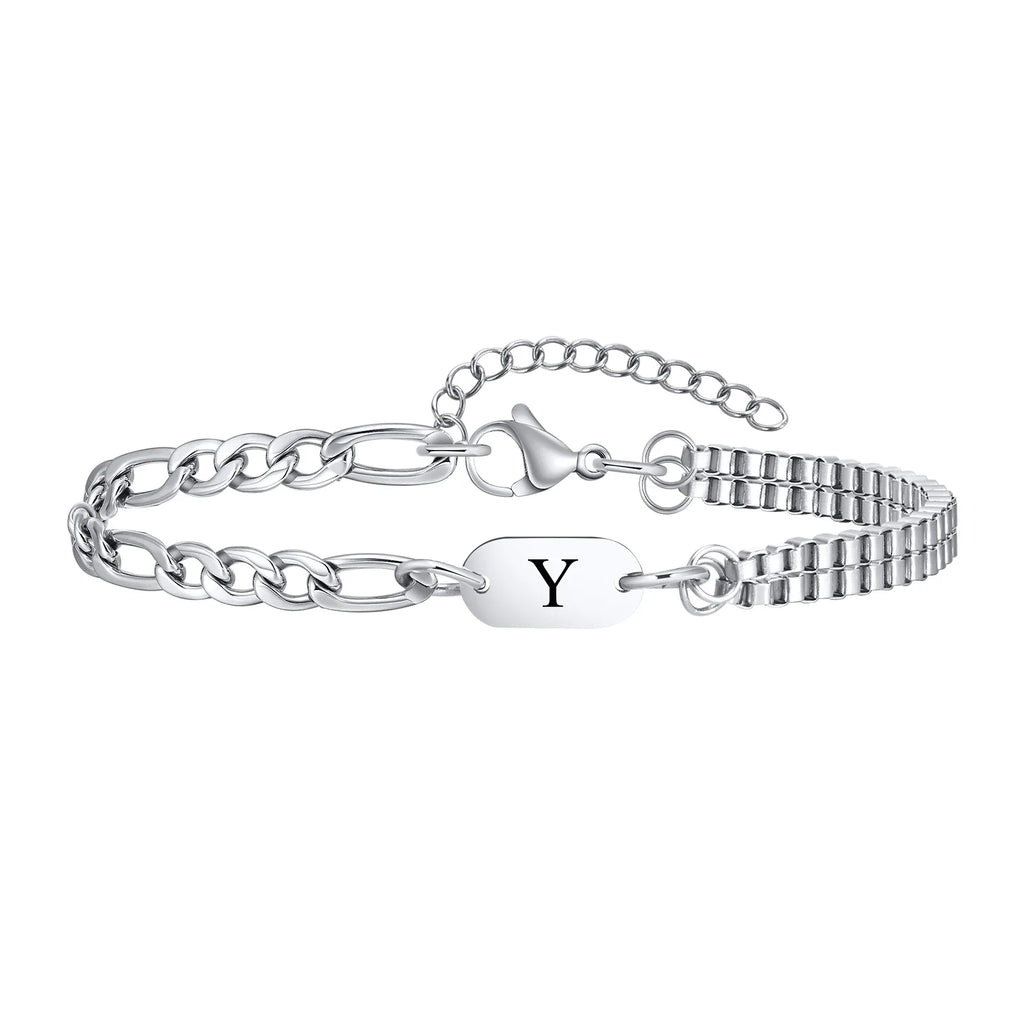 Armband für Herren mit Anfangsbuchstaben y