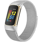 Armband für Fitbit Charge 3 Charge 4 Charge 5 Uhr Silber
