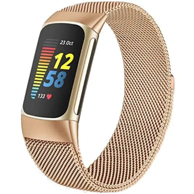 Armband für Fitbit Charge 3 Charge 4 Charge 5 Uhr Roségold