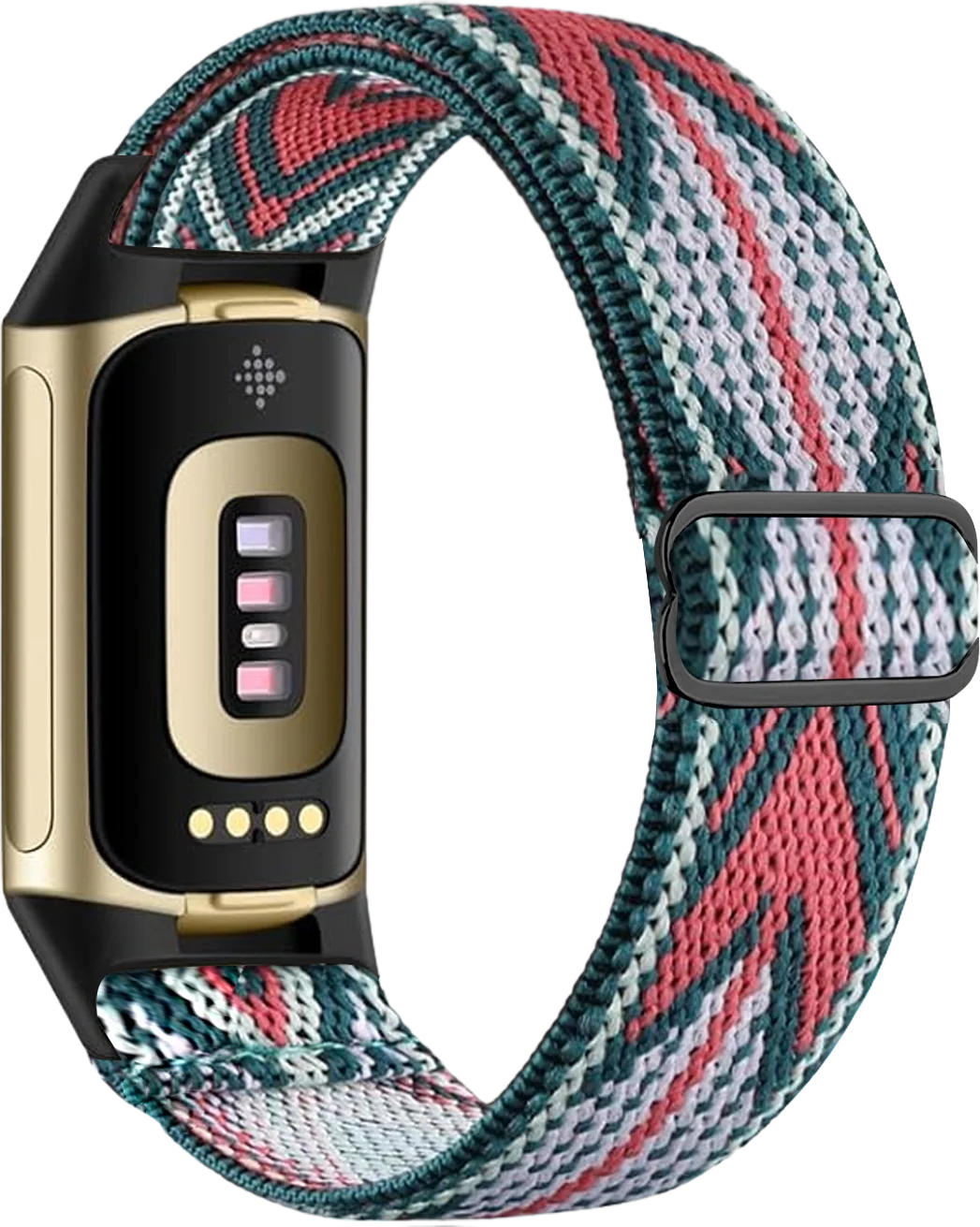 Armband für Fitbit Charge 5, Charge 6 Uhr weiß und rosa