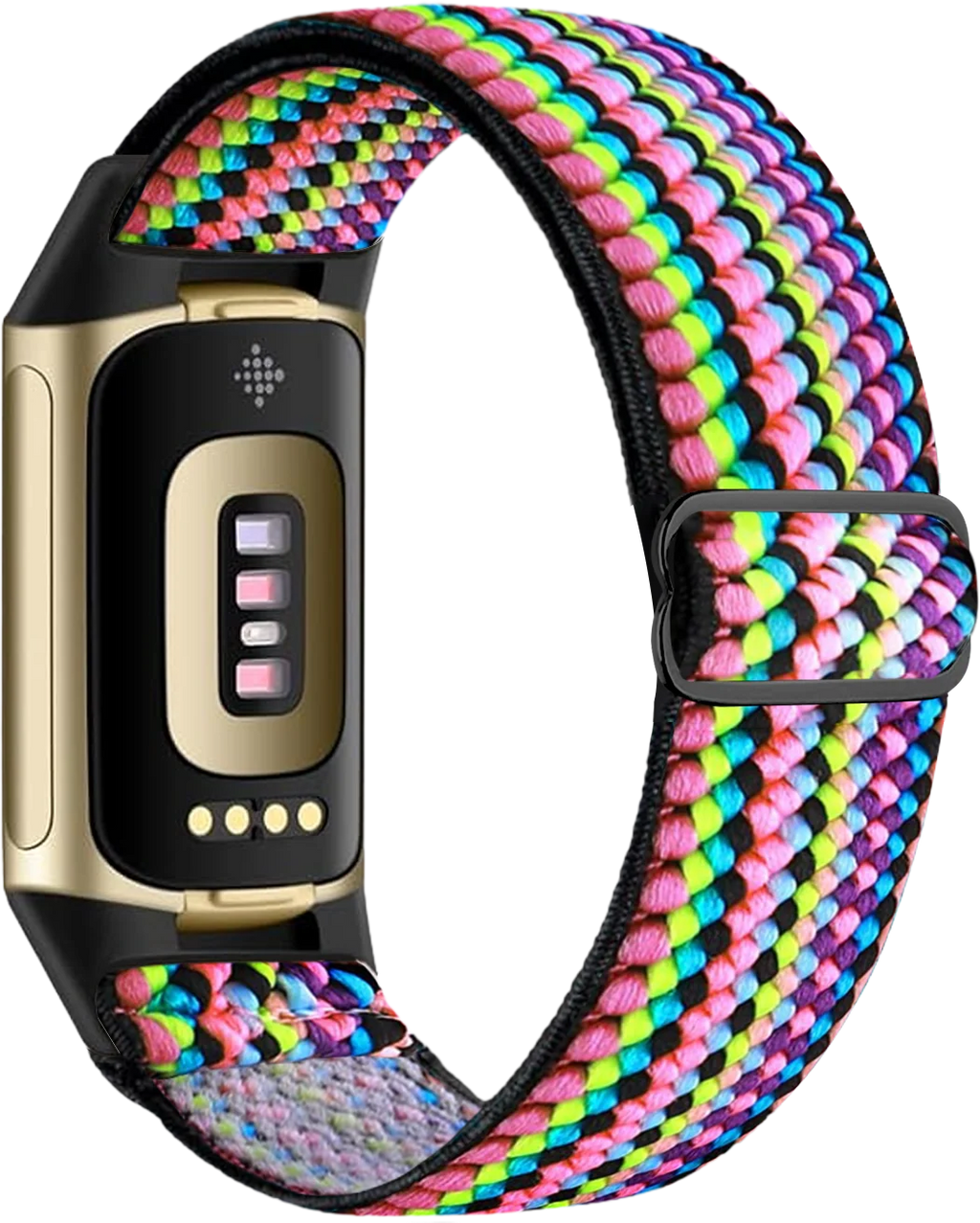 Armband für Fitbit Charge 5, Charge 6 Uhr Regenbogen