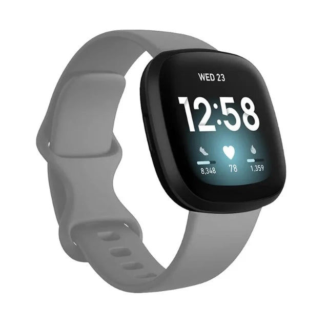 Armband für Fitbit Versa 3 Uhr grau