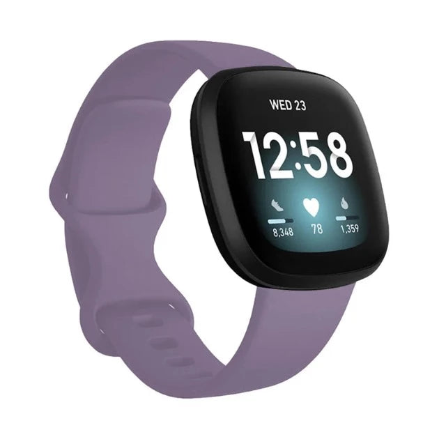 Armband für Fitbit Versa 3 Uhr lavendel