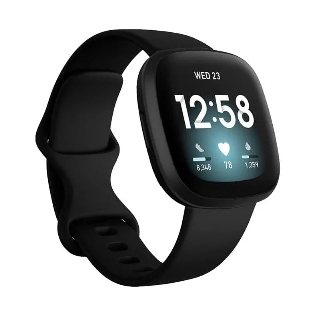 Armband für Fitbit Versa 3 Uhr schwarz