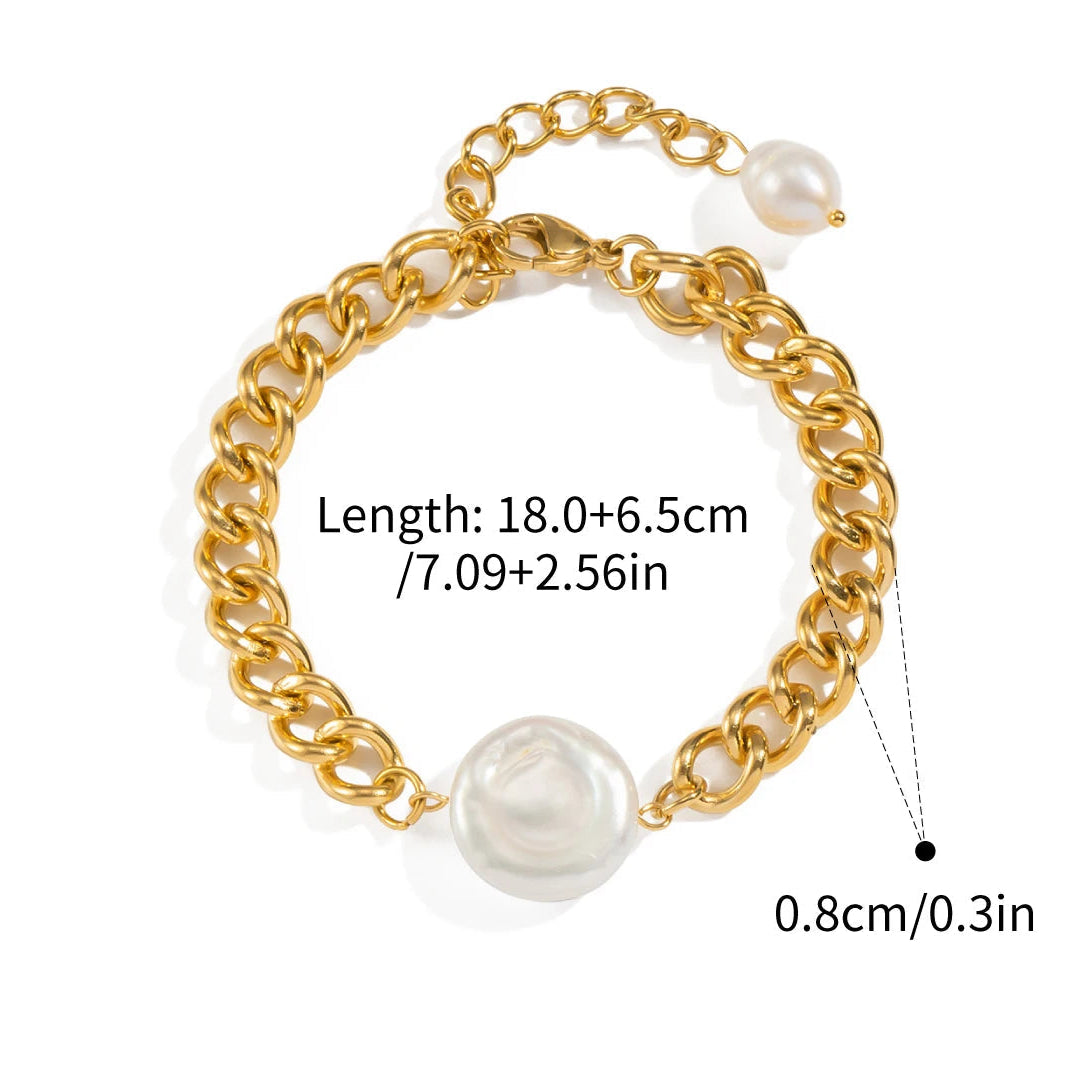 Retro-Armband mit Perle