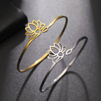 Starres Armband Lotusblume für Damen