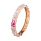 Romantisches Armband Gourmette Blumen rosa