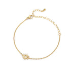 Sonnenarmband Damen Gourmette Stern Gold 