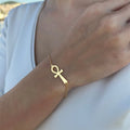 Ägyptischer Stil Armband Kreuz Ankh Gold