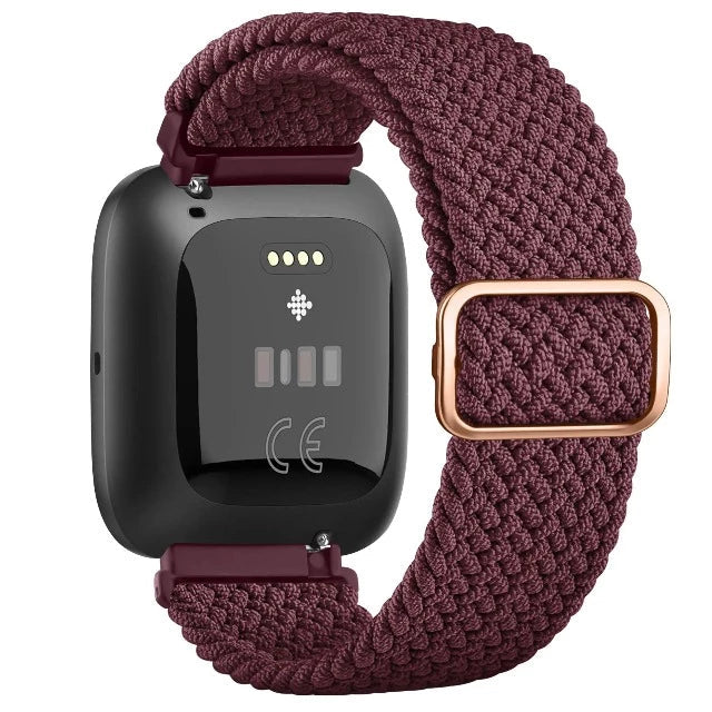 Super elastisches Armband Fitbit Versa 1 Versa 2 Versa Lite Uhr bordeaux