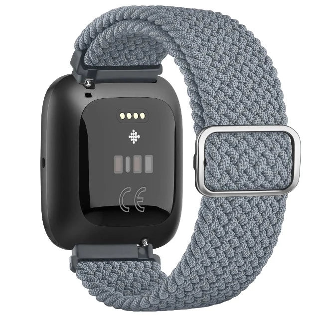 Super elastisches Armband Fitbit Versa 1 Versa 2 Versa Lite Uhr grau