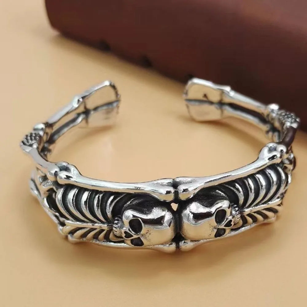 Totenkopf Skelett Armband