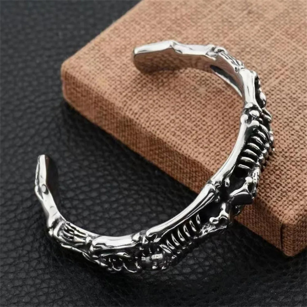 Totenkopf Skelett Armband