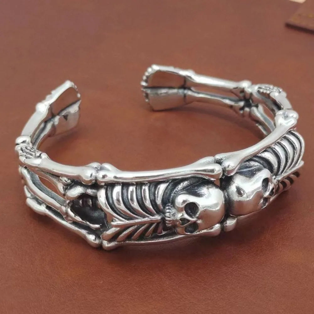 Totenkopf Skelett Armband