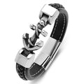Gedrehtes Ankerarmband schwarz