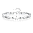 Gedrehtes Armband mit Initiale a