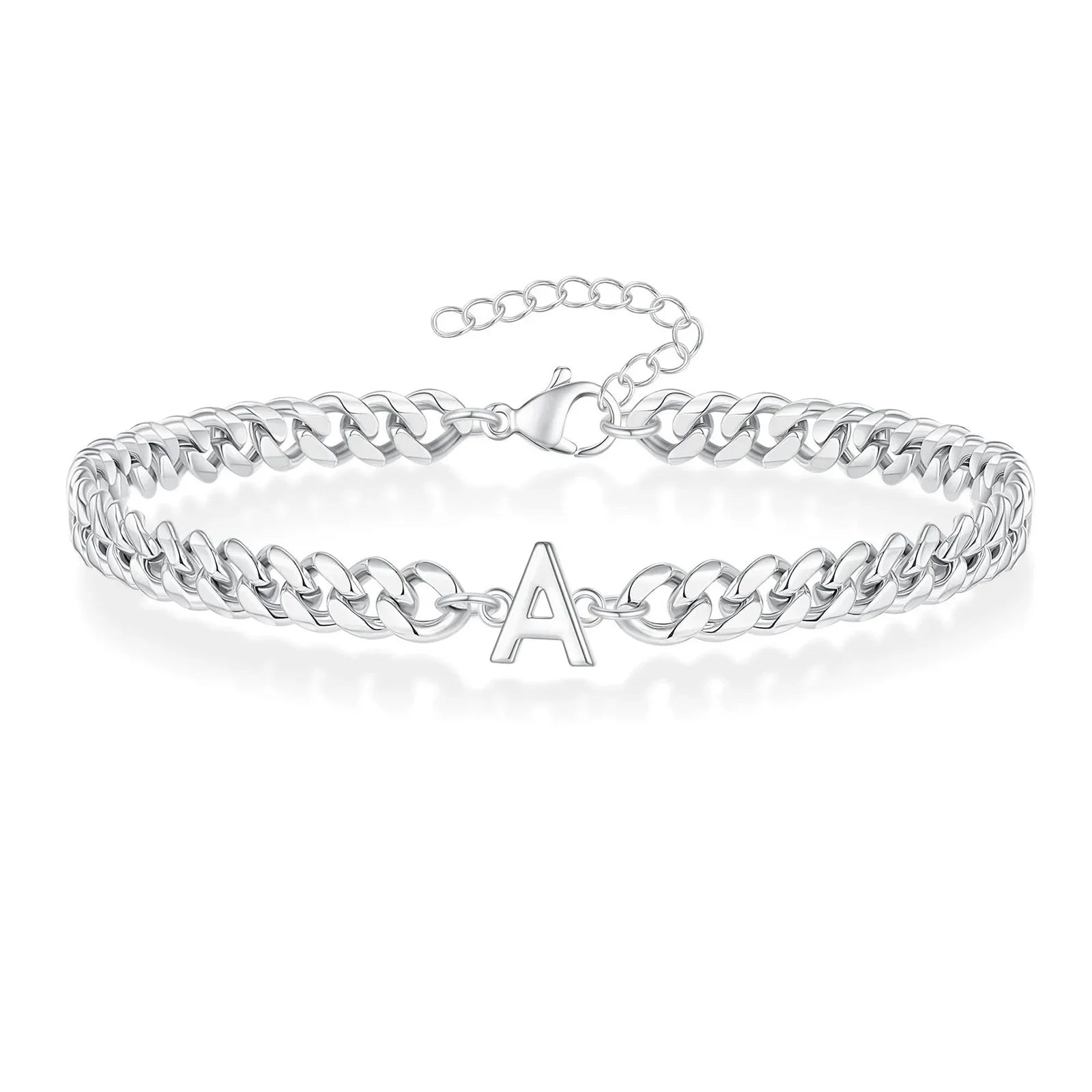 Gedrehtes Armband mit Initiale a