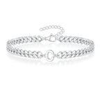 Gedrehtes Armband mit Initiale c