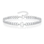 Gedrehtes Armband mit Initiale g