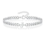 Gedrehtes Armband mit Initiale j