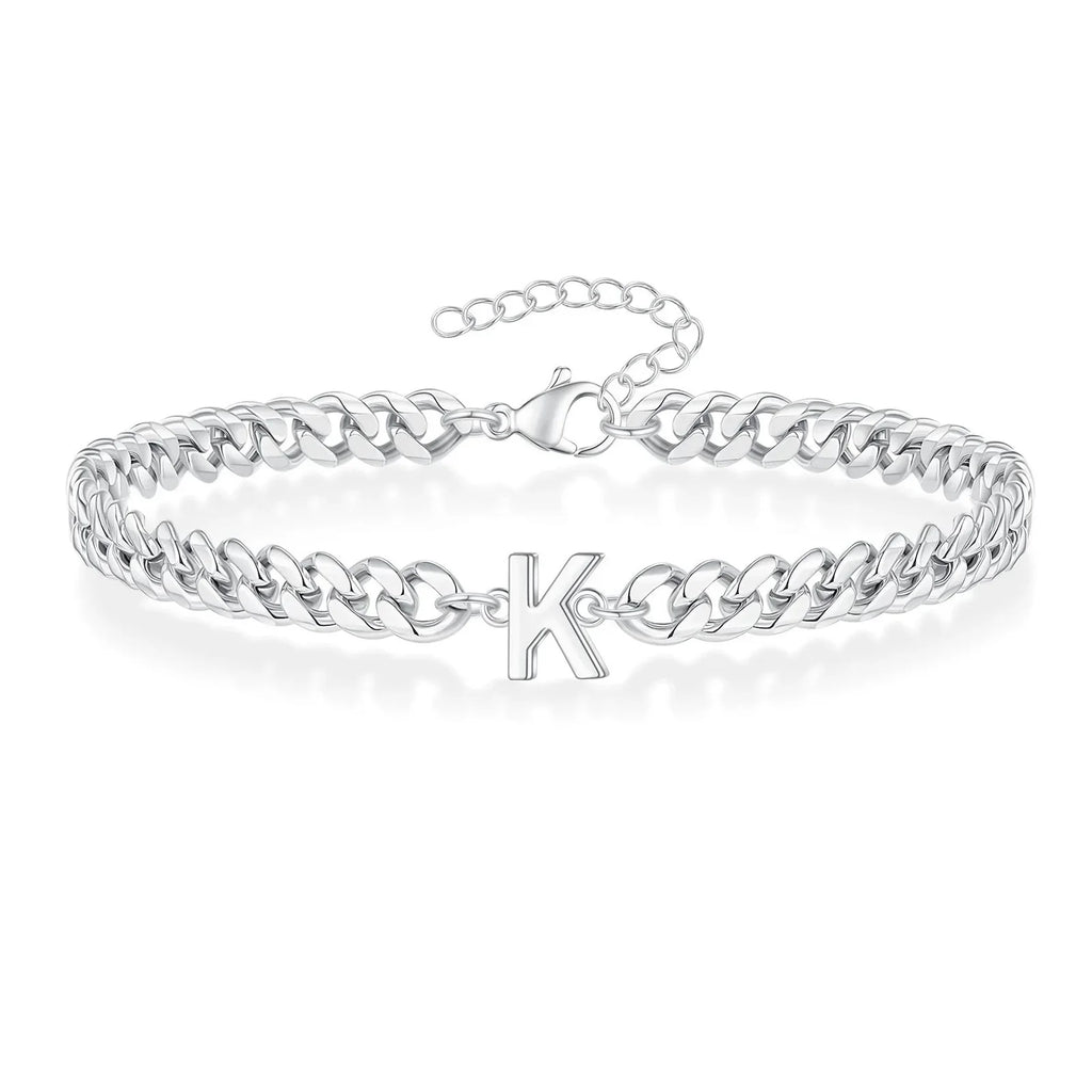 Gedrehtes Armband mit Initiale k