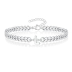 Gedrehtes Armband mit Initiale l