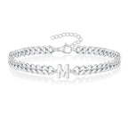 Gedrehtes Armband mit Initiale m