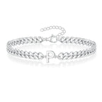 Gedrehtes Armband mit Initiale p