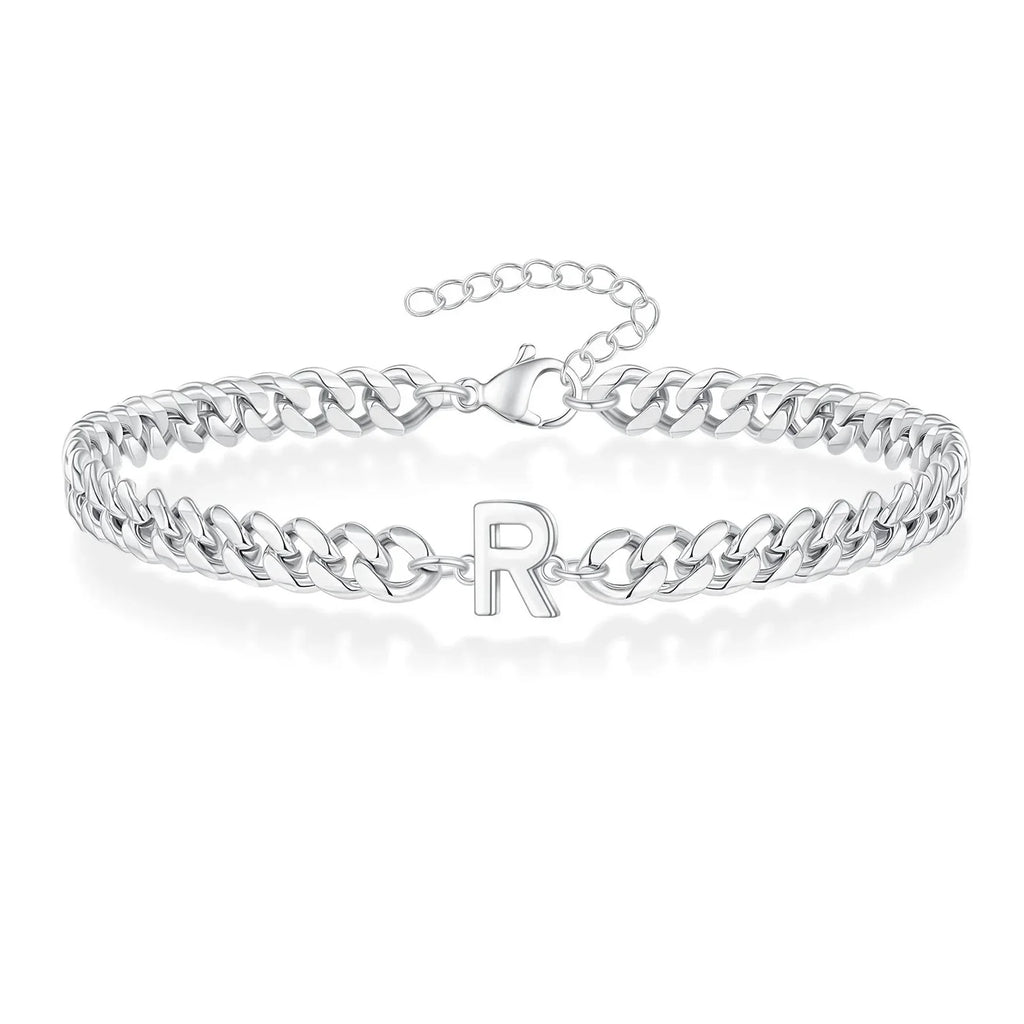 Gedrehtes Armband mit Initiale r
