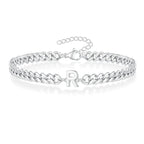 Gedrehtes Armband mit Initiale r