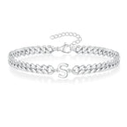 Gedrehtes Armband mit Initiale s