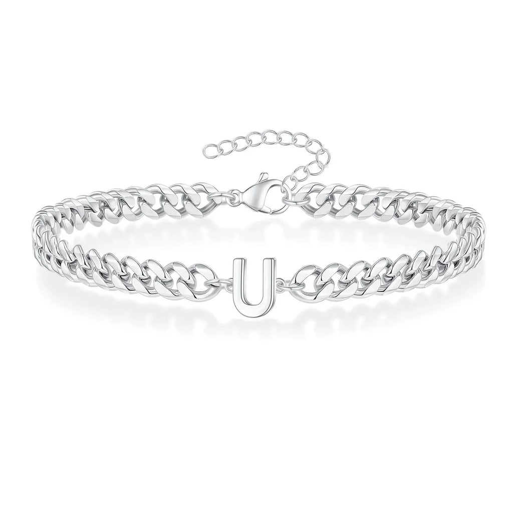 Gedrehtes Armband mit Initiale u